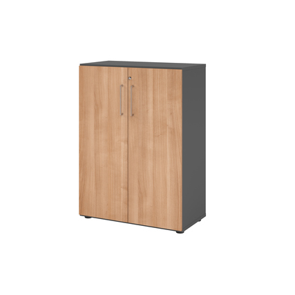 Hammerbacher Flügeltürenschrank V9 Advanced graphit nussbaum Produktbild pa_produktabbildung_1 XL