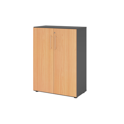 Hammerbacher Flügeltürenschrank V9 Advanced graphit buche Produktbild pa_produktabbildung_1 XL