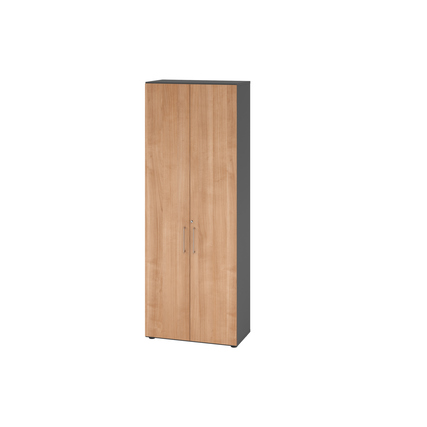 Hammerbacher Flügeltürenschrank V9 Advanced graphit nussbaum Produktbild pa_produktabbildung_1 XL