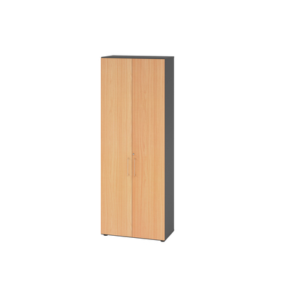 Hammerbacher Flügeltürenschrank V9 Advanced graphit buche Produktbild pa_produktabbildung_1 XL