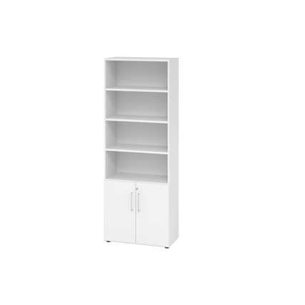 Hammerbacher Regalschrank V9 Advanced weiß weiß Produktbild pa_produktabbildung_1 XL
