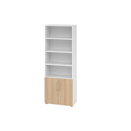 Hammerbacher Regalschrank V9 Advanced weiß eiche Produktbild pa_produktabbildung_1 XL