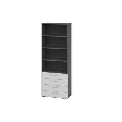 Hammerbacher Regalschrank V9 Advanced graphit grau Produktbild pa_produktabbildung_1 XL