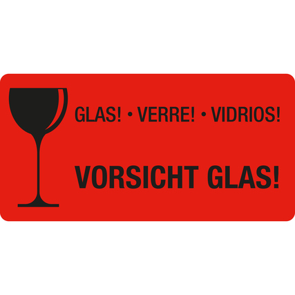 EICHNER Hinweisetikett Vorsicht Glas! Produktbild pa_produktabbildung_1 XL