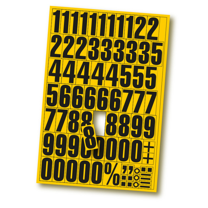 EICHNER Magnetziffern & -Buchstaben Ziffern: 0-9 gelb Produktbild pa_produktabbildung_1 XL