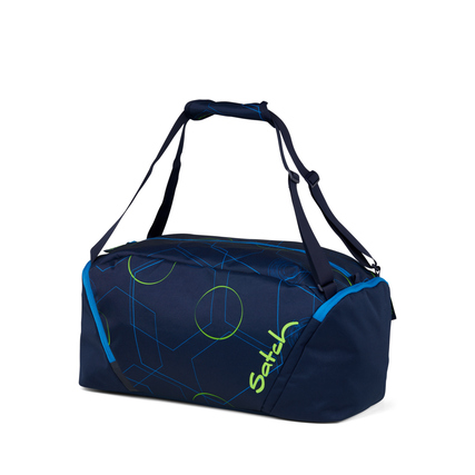 satch Sporttasche 23 x 22 x 46 cm (B x H x T) Reißverschluss Schuhfach, kleines Reißverschlusstasche Polyester, 100 % recycelt blau/grün Blue Tech