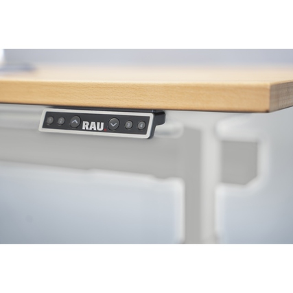 RAU Schreibtisch Adlatus 100 25 cm lichtgrau 1.500 x 650-1.300 x 800 mm (B x H x T) Produktbild pa_produktabbildung_2 XL