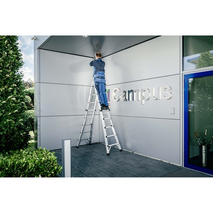 MUNK Teleskopleiter max. Arbeitshöhe 4,2 m Produktbild pa_ohnedeko_1 XL