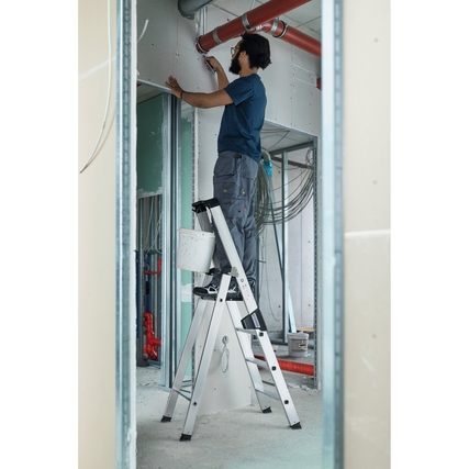 MUNK Stehleiter max. Arbeitshöhe 2,9 m Produktbild pa_ohnedeko_1 XL