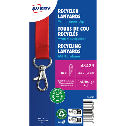 Avery Zweckform Textilband Recycling rot Produktbild pa_produktabbildung_1 XL