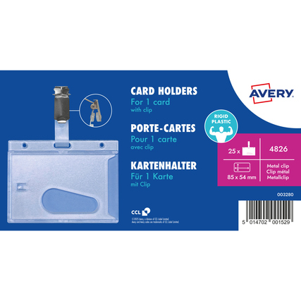 Avery Zweckform Ausweishalter 85 x 54 mm (B x H) Produktbild pa_produktabbildung_1 XL