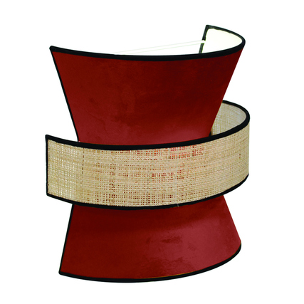 Paperflow Wandleuchte Gatsby weinrot Produktbild pa_produktabbildung_1 XL