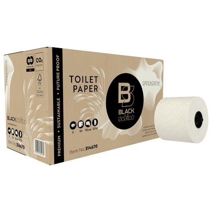 BlackSatino Toilettenpapier GreenGrow 3-lagig 24 Rl./Pack. Produktbild pa_produktabbildung_1 XL