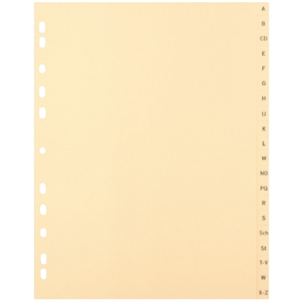 A-Z Register DIN A4 Produktbild pa_produktabbildung_1 XL
