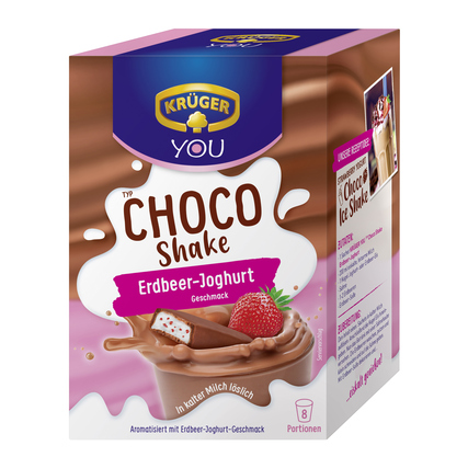 KRÜGER YOU Trinkschokolade Choco Shake Erdbeere-Joghurt Produktbild pa_produktabbildung_1 XL