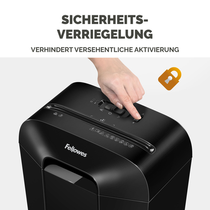 Fellowes® Aktenvernichter Powershred® LX25 schwarz Produktbild pa_anwendungsbeispiel_4 XL