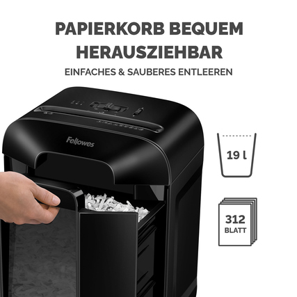 Fellowes® Aktenvernichter Powershred LX85 Produktbild pa_anwendungsbeispiel_2 XL