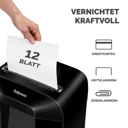 Fellowes® Aktenvernichter Powershred LX85 Produktbild pa_anwendungsbeispiel_1 XL