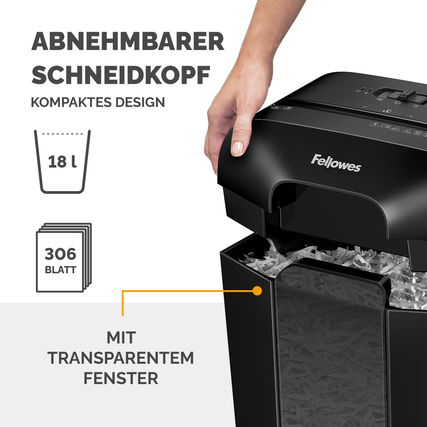 Fellowes® Aktenvernichter Powershred® LX70 schwarz Produktbild pa_anwendungsbeispiel_3 XL