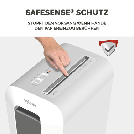 Fellowes® Aktenvernichter Powershred® LX65 weiß Produktbild pa_anwendungsbeispiel_4 XL