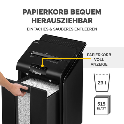 Fellowes® Aktenvernichter AutoMax&trade; 100M Autofeed Produktbild pa_anwendungsbeispiel_2 XL