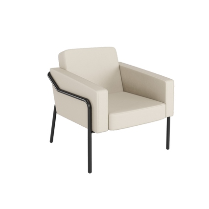 Paperflow Sessel Medso Innenbereich Klassik L 79 % PVC, 21 % PES (Kunstleder) creme Produktbild pa_produktabbildung_1 XL