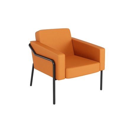 Paperflow Sessel Medso Innenbereich Klassik L 79 % PVC, 21 % PES (Kunstleder) orange Produktbild pa_produktabbildung_1 XL