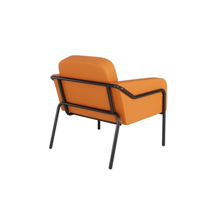 Paperflow Sessel Medso Innenbereich Rund L 79 % PVC, 21 % PES (Kunstleder) orange Produktbild pa_produktabbildung_3 XL