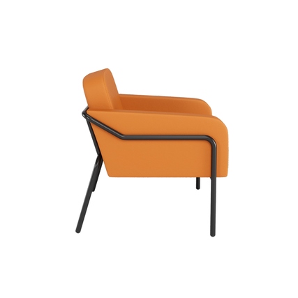 Paperflow Sessel Medso Innenbereich Rund L 79 % PVC, 21 % PES (Kunstleder) orange Produktbild pa_produktabbildung_2 XL