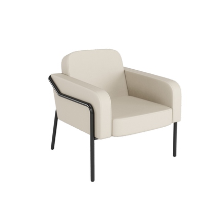 Paperflow Sessel Medso Innenbereich Rund L 79 % PVC, 21 % PES (Kunstleder) creme Produktbild pa_produktabbildung_1 XL