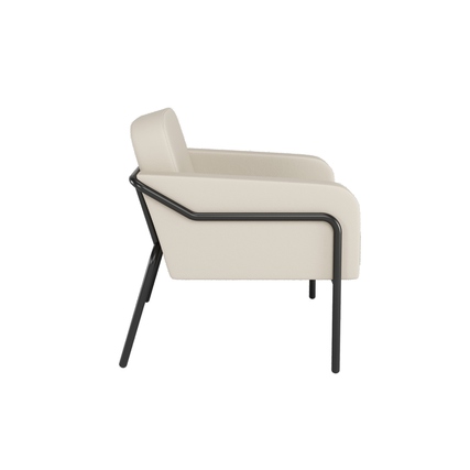 Paperflow Sessel Medso Innenbereich Rund L 79 % PVC, 21 % PES (Kunstleder) creme Produktbild pa_produktabbildung_2 XL