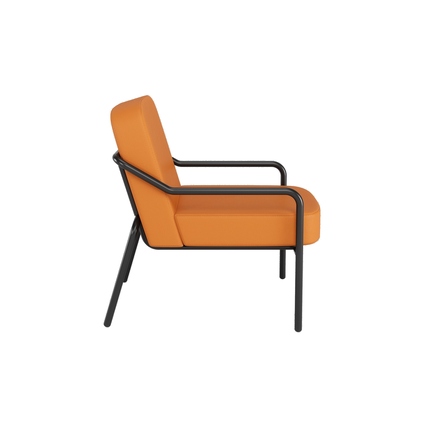 Paperflow Sessel Medso Innenbereich Rund M 79 % PVC, 21 % PES (Kunstleder) orange Produktbild pa_produktabbildung_2 XL