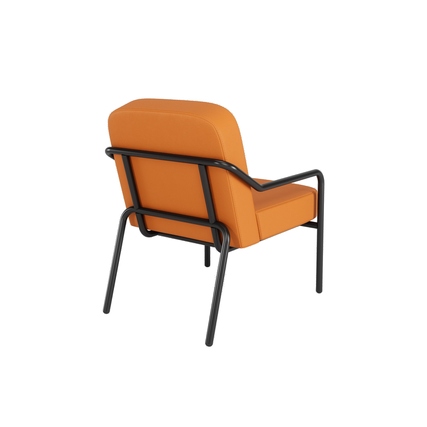 Paperflow Sessel Medso Innenbereich Rund M 79 % PVC, 21 % PES (Kunstleder) orange Produktbild pa_produktabbildung_3 XL