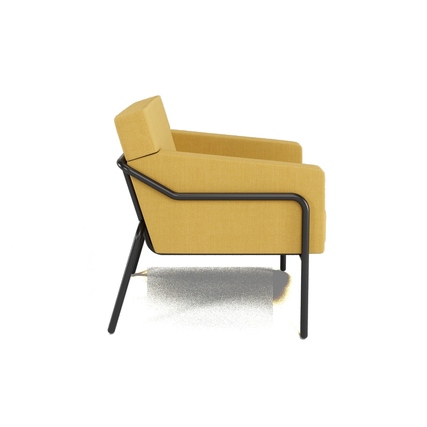 Paperflow Sessel Medso Innenbereich Modell T L 100 % Polyester gelb Produktbild pa_produktabbildung_2 XL