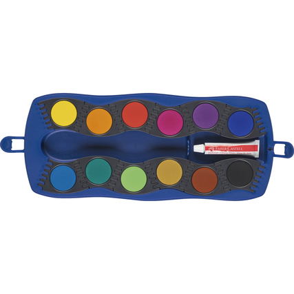 Faber-Castell Farbkasten Connector 12 Farben blau Produktbild pa_produktabbildung_3 XL