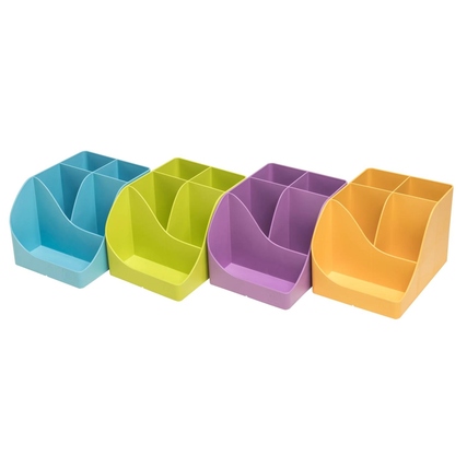 Exacompta Stifteköcher PEN-WAVE Pop'N Co cyan, flieder, limettengrün, mango (freie Farbauswahl nicht möglich) Produktbild pa_produktabbildung_1 XL
