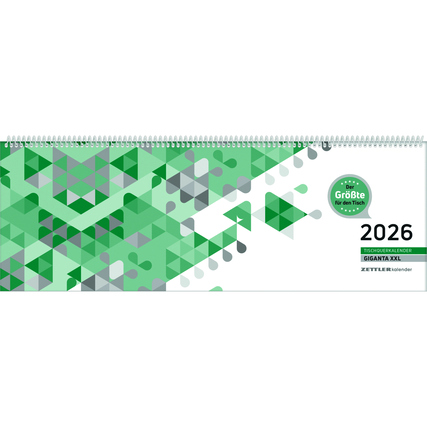 ZETTLER Querkalender Giganta 2026 Produktbild pa_produktabbildung_1 XL