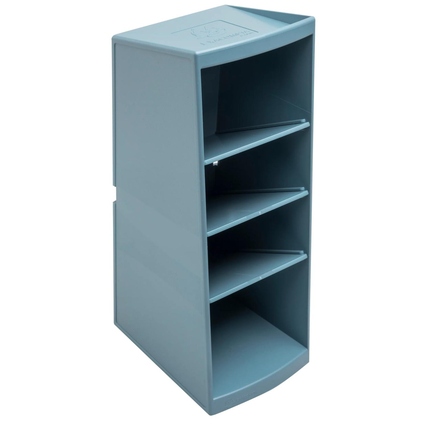 Exacompta Tischorganizer Multitower AutentiK blaugrau Produktbild pa_produktabbildung_1 XL