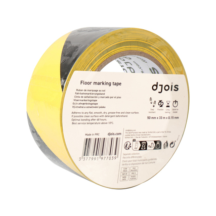 DJOIS Markierungsband gelb/schwarz Produktbild pa_produktabbildung_2 XL