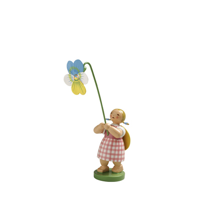 Wendt & Kühn Dekorationsfigur Mädchen mit Stiefmütterchen Produktbild pa_produktabbildung_1 XL