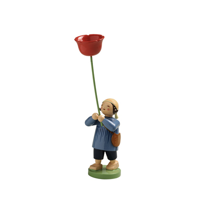 Wendt & Kühn Dekorationsfigur Junge mit Mohnblume Produktbild pa_produktabbildung_1 XL
