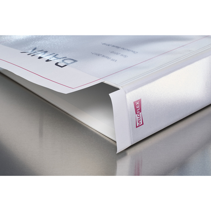 Veloflex Präsentationsringbuch VELODUR® 85 mm DIN A4 4 Ringe, D-Mechanik weiß Produktbild pa_ohnedeko_4 XL
