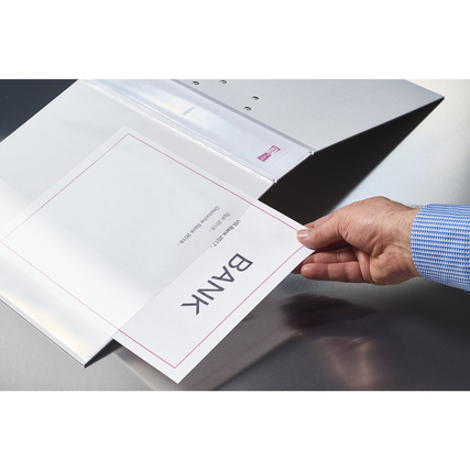 Veloflex Präsentationsringbuch VELODUR® 85 mm DIN A4 4 Ringe, D-Mechanik weiß Produktbild pa_ohnedeko_1 XL