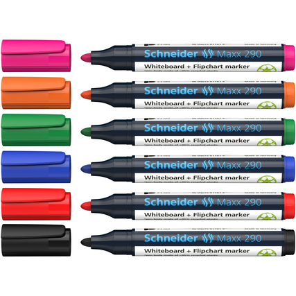 Schneider Whiteboard-/Flipchartmarker Maxx 290 6 St./Pack. Produktbild pa_produktabbildung_1 XL
