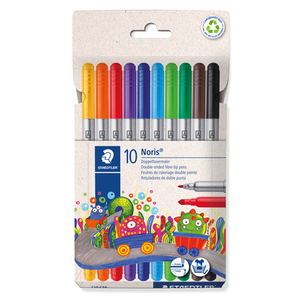 STAEDTLER® Doppelfasermaler Noris® 10 St./Pack. Produktbild pa_produktabbildung_1 XL