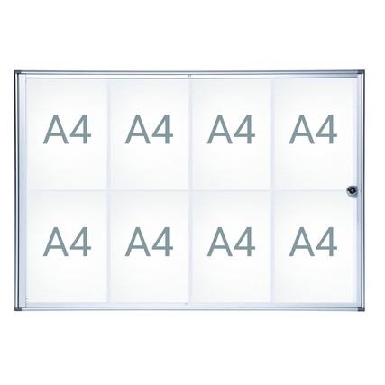 MAUL Schaukasten MAULextraslim 8 x DIN A4 Produktbild pa_produktabbildung_1 XL