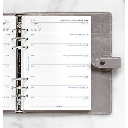 FILOFAX Einlage Kalender exklusiv multilingual 2026 Produktbild pa_ohnedeko_1 XL