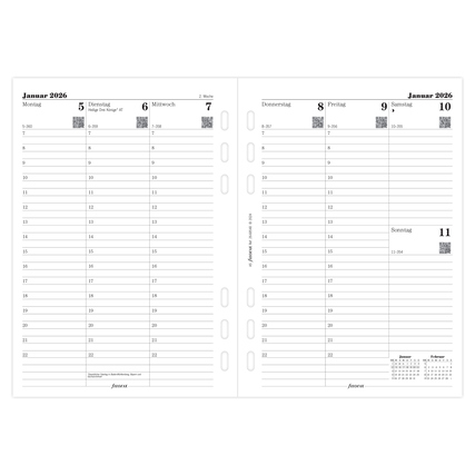 FILOFAX Einlage Kalender exklusiv Multifit 2026 Produktbild pa_produktabbildung_2 XL