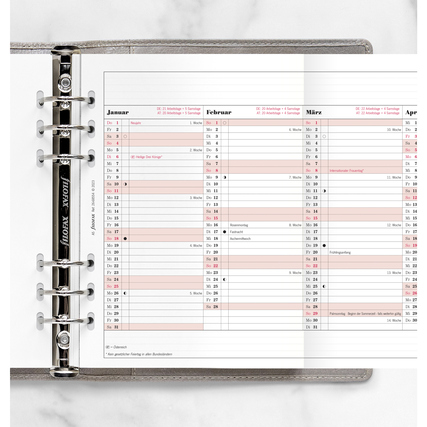 FILOFAX Einlage Kalender exklusiv Professional 2026 Produktbild pa_produktabbildung_2 XL
