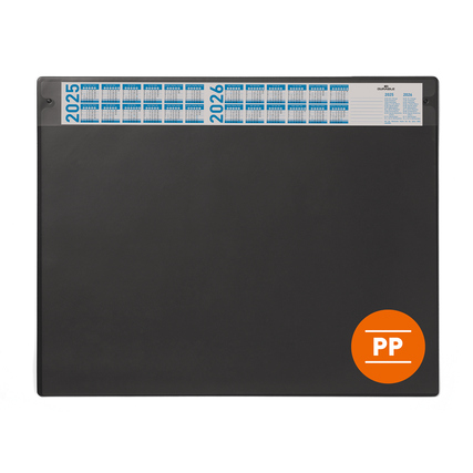 DURABLE Schreibunterlage mit Folienauflage mit Kalender 4 Jahre schwarz Produktbild pa_produktabbildung_1 XL